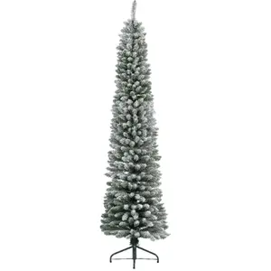 Kaemingk - Sapin de Noël Pensil pin recouvert de neige ø 60 x h 210 cm pas cher