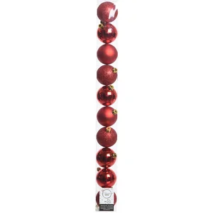 Comparateur de prix : PicWic Toys Lot de 10 boules rouges assorties - 6 cm