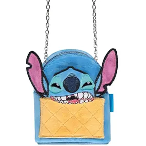 Difuzed Micro Sac à Main - Disney - Stitch 3D - Ananas - 100% Polyester - 13x11x7 cm