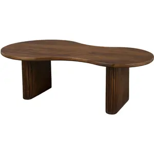 Drawer Dutchbone Table basse organique en bois 110x60cm - Bois foncé pas cher