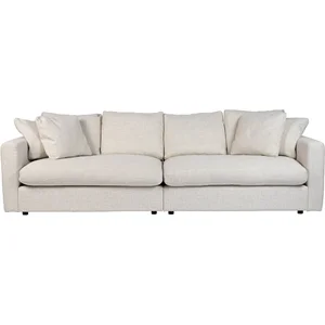 Zuiver Canapé 3 places fixe SENSE en tissu crème pas cher