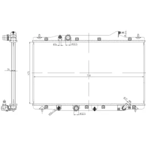NRF B.V. Radiateur moteur pour HONDA: CR-V (Ref: 550040) pas cher
