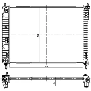 Radiateur, refroidissement moteur NRF 550013 pas cher