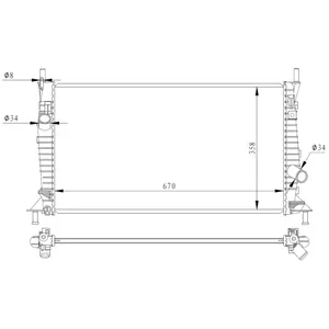 Radiateur, refroidissement moteur NRF 550014 pas cher