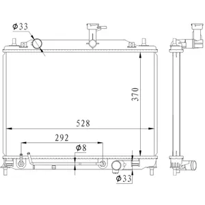 NRF B.V. Radiateur moteur pour HYUNDAI: Accent (Ref: 550015) pas cher