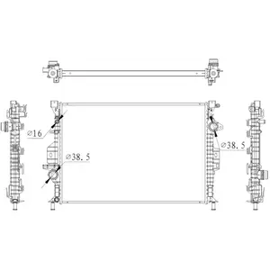 NRF B.V. Radiateur moteur pour FORD: Kuga (Ref: 550006) pas cher