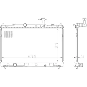 Radiateur, refroidissement moteur NRF 550031 pas cher
