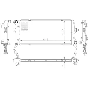 NRF B.V. Radiateur moteur pour HYUNDAI: i30, Elantra (Ref: 550034) pas cher