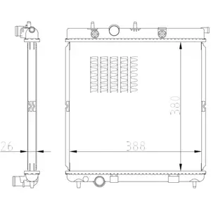 Radiateur, refroidissement moteur NRF 550016 pas cher