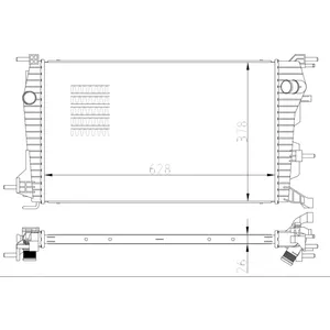 Radiateur, refroidissement moteur NRF 550004 pas cher