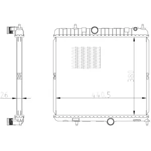 Radiateur, refroidissement moteur NRF 550021 pas cher