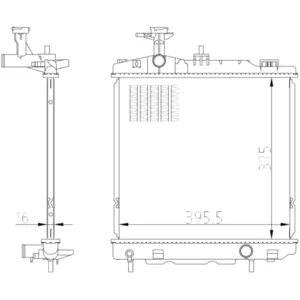 Radiateur, refroidissement moteur NRF 550022 pas cher