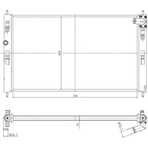 Radiateur, refroidissement moteur NRF 550023 pas cher