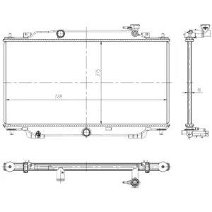 NRF B.V. Radiateur moteur pour MAZDA: 3 (Ref: 550024) pas cher