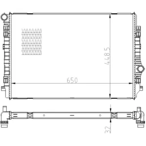 Radiateur, refroidissement moteur NRF 550081 pas cher