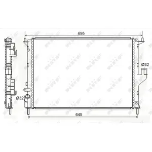 Comparateur de prix : NRF Radiateur, refroidissement du moteur Economy Class 53118A