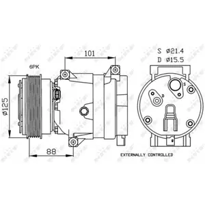 Compresseur, Climatisation Origine 32479g Nrf Renault Nrf 32479gVendu parnorauto