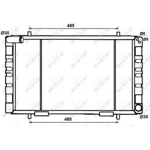 Radiateur, refroidissement moteur NRF 53070 pas cher