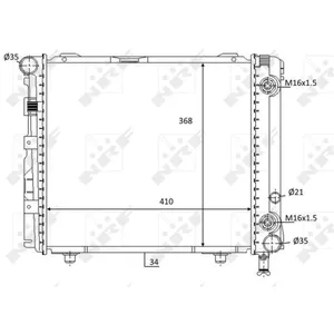 Radiateur, refroidissement moteur NRF 59103 pas cher
