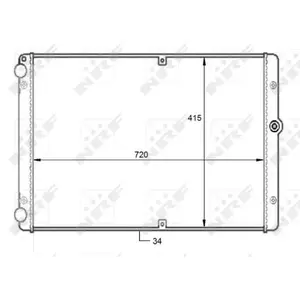NRF B.V. Radiateur moteur pour VOLKSWAGEN: Transporter (Ref: 59088) pas cher