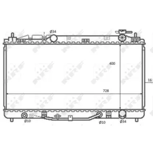 NRF B.V. Radiateur moteur pour TOYOTA: Camry (Ref: 59079) pas cher