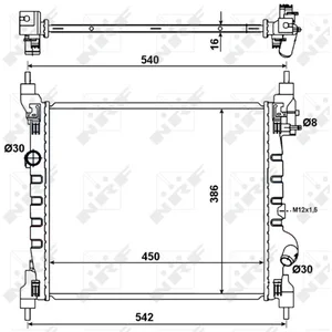 Comparateur de prix : NRF B.V. Radiateur moteur pour CHEVROLET: Spark (Ref: 53195)