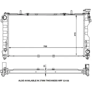 Radiateur, refroidissement moteur NRF 56133 pas cher