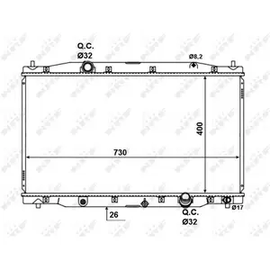 Comparateur de prix : NRF B.V. Radiateur moteur pour HONDA: CR-V (Ref: 58457)