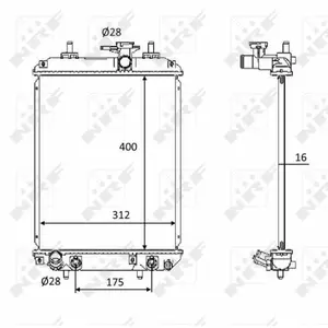 Radiateur Daihatsu Nrf 58538 pas cher