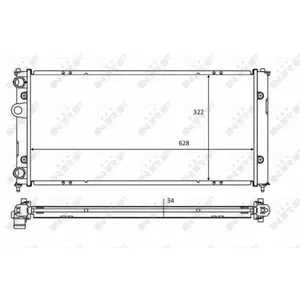 Radiateur, refroidissement moteur NRF 58386 pas cher