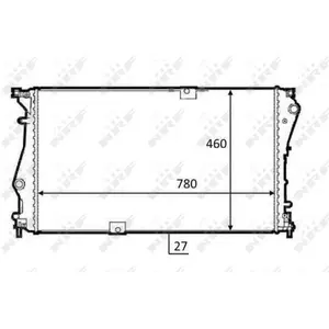 Radiateur, refroidissement moteur NRF 58498 pas cher