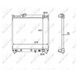Radiateur, Refroidissement Du Moteur Suzuki Nrf 58536