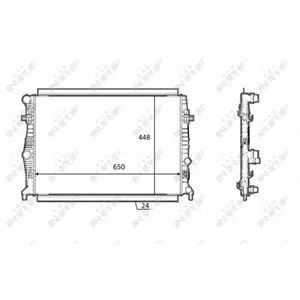 Radiateur, refroidissement moteur NRF 58398 pas cher