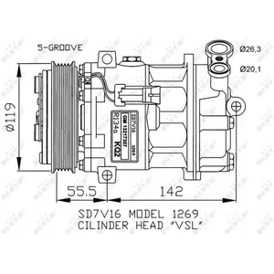 Compresseur, Climatisation Origine 32818g Nrf Nrf 32818gVendu parnorauto