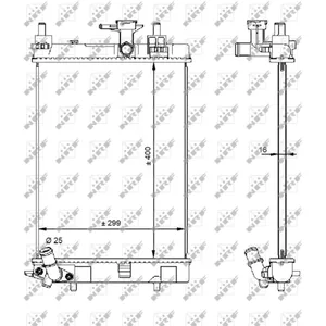 Radiateur, refroidissement moteur NRF 59207 pas cher