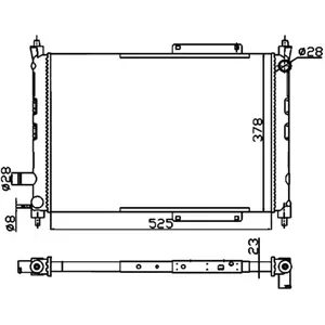 NRF Radiateur, refroidissement du moteur Economy Class 55326A pas cher