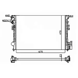 NRF Radiateur, refroidissement du moteur Economy Class 58958A pas cher