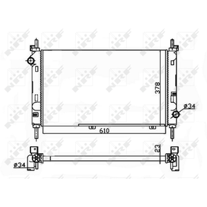 Radiateur, refroidissement du moteur Economy Class NRF, par ex. pour Ford pas cher