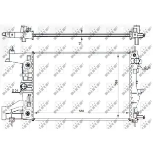 Radiateur, refroidissement moteur NRF 59144 pas cher