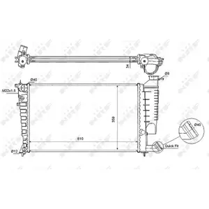 Comparateur de prix : NRF B.V. Radiateur moteur pour PEUGEOT: 307, 306 & CITROËN: Xsara (Ref: 54715)
