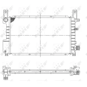 NRF B.V. Radiateur moteur pour FORD: Escort, Fiesta (Ref: 55314) pas cher