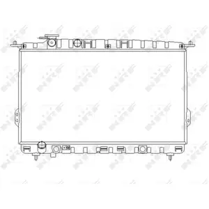 NRF 53642 Radiateur, refroidissement du moteur pas cher