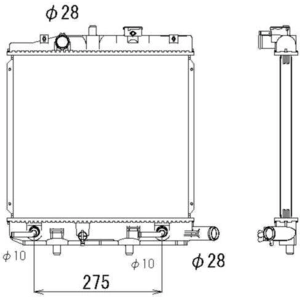 Radiateur, refroidissement moteur NRF 53323 pas cher
