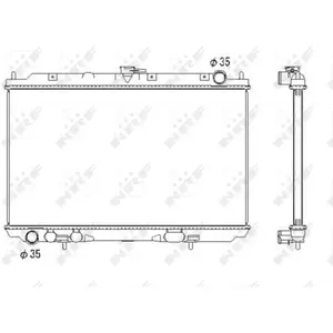 NRF B.V. Radiateur moteur pour NISSAN: Almera Tino (Ref: 53438) pas cher