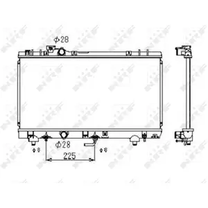 Radiateur, refroidissement moteur NRF 53349 pas cher
