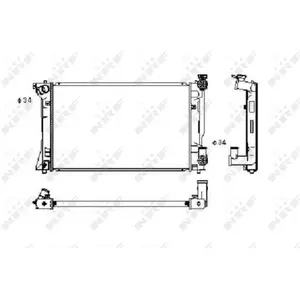 NRF 53394 Radiateur, refroidissement du moteur pas cher