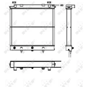 NRF B.V. Radiateur moteur pour LAND ROVER: Range Rover (Ref: 52129) pas cher