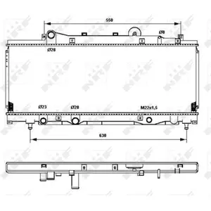 NRF B.V. Radiateur moteur pour FIAT: Punto (Ref: 53202) pas cher