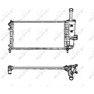 NRF B.V. Radiateur moteur pour FIAT: Punto (Ref: 53605) pas cher