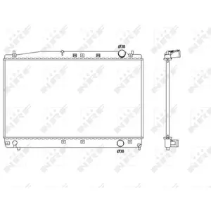 Radiateur refroidissement moteur NRF 53466 - Réf. 53466 pas cher